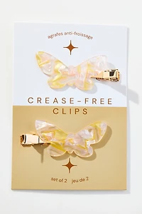 Butterfly Crease-Free Hair Clips, Set of 2