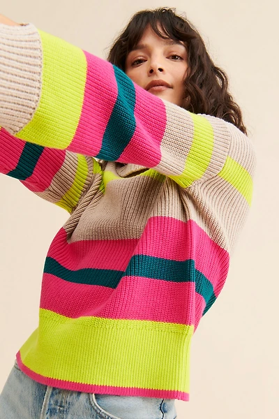 $525 Giana Striped Sweater