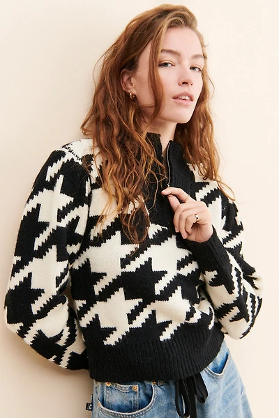 [BLANKNYC] I'm Royalty Half Zip Sweater