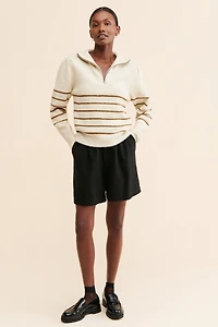 RD Style Mabel Mossy Quarter Zip Sweater