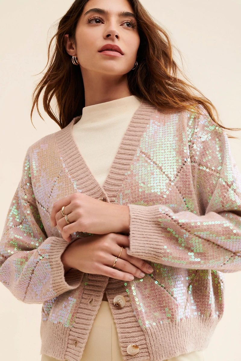 Line + Dot Mother Of Pearl Sweater