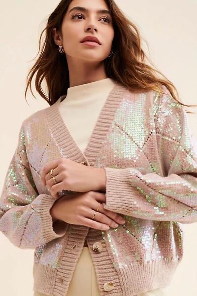 Line + Dot Mother Of Pearl Sweater