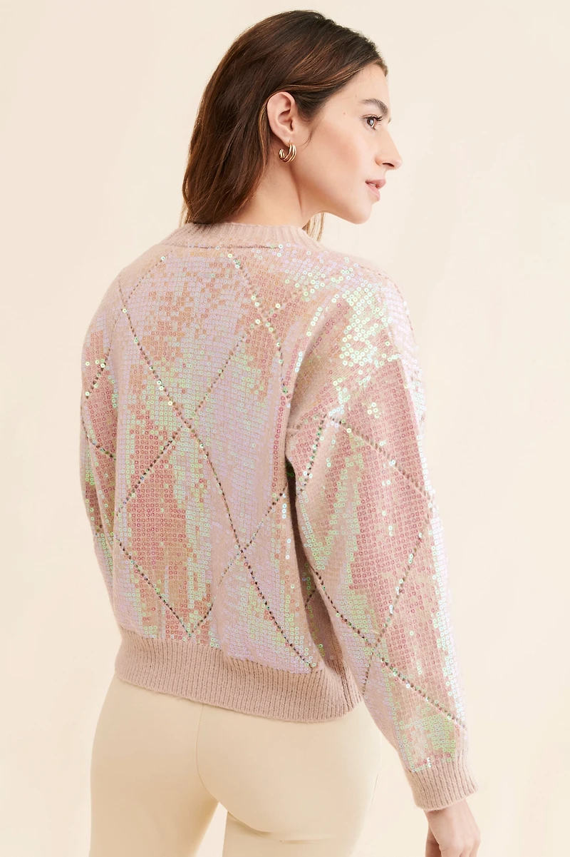 Line + Dot Mother Of Pearl Sweater