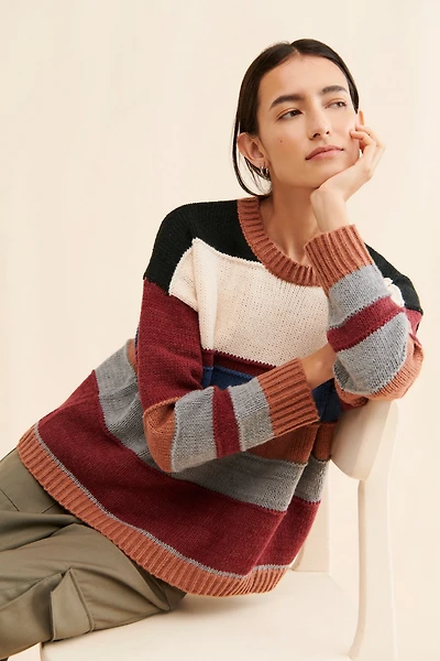 Little Lies Cara Colorblock Sweater