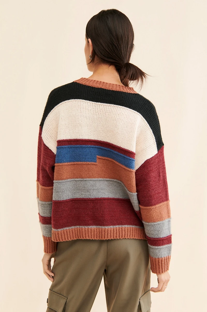 Little Lies Cara Colorblock Sweater