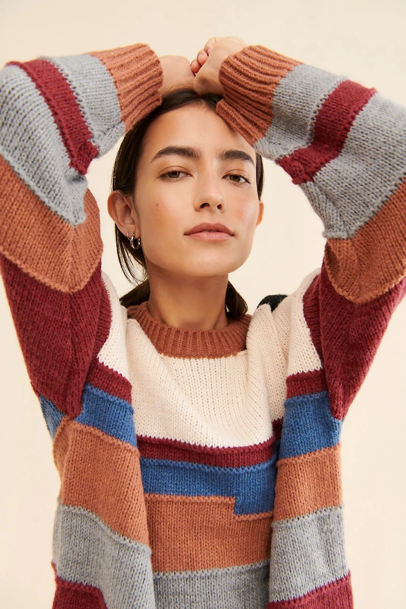Little Lies Cara Colorblock Sweater