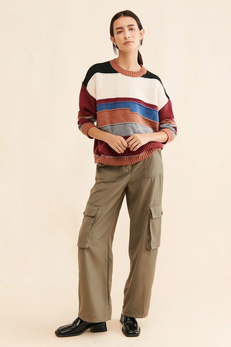 Little Lies Cara Colorblock Sweater