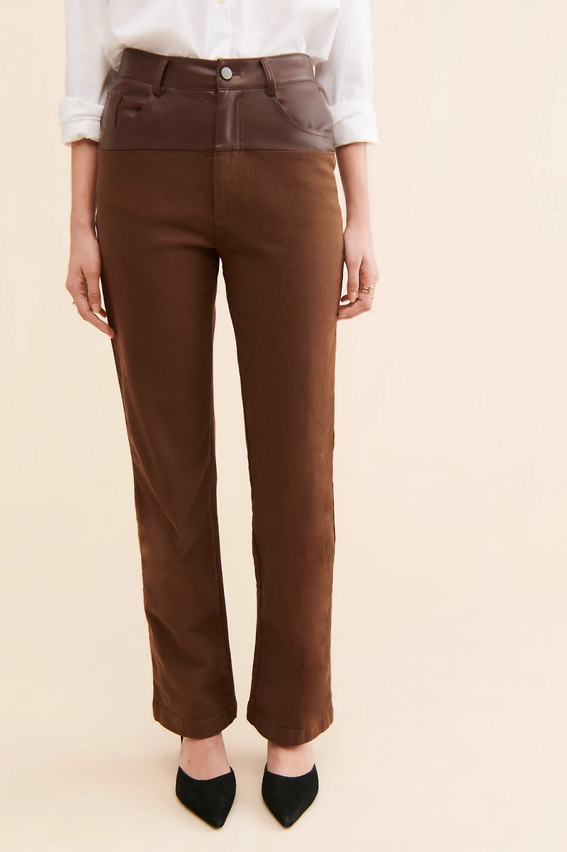 Kourt Uma Vegan Leather Pants