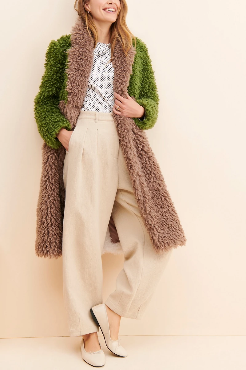 Hutch Raye Colorblock Teddy Coat
