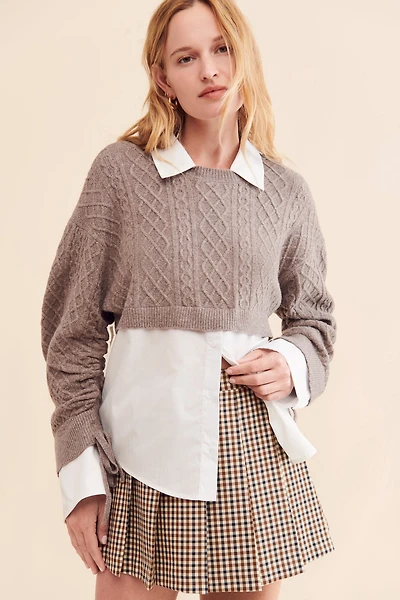 ASTR the Label Carol Mixed Media Sweater