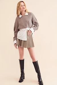 ASTR the Label Carol Mixed Media Sweater