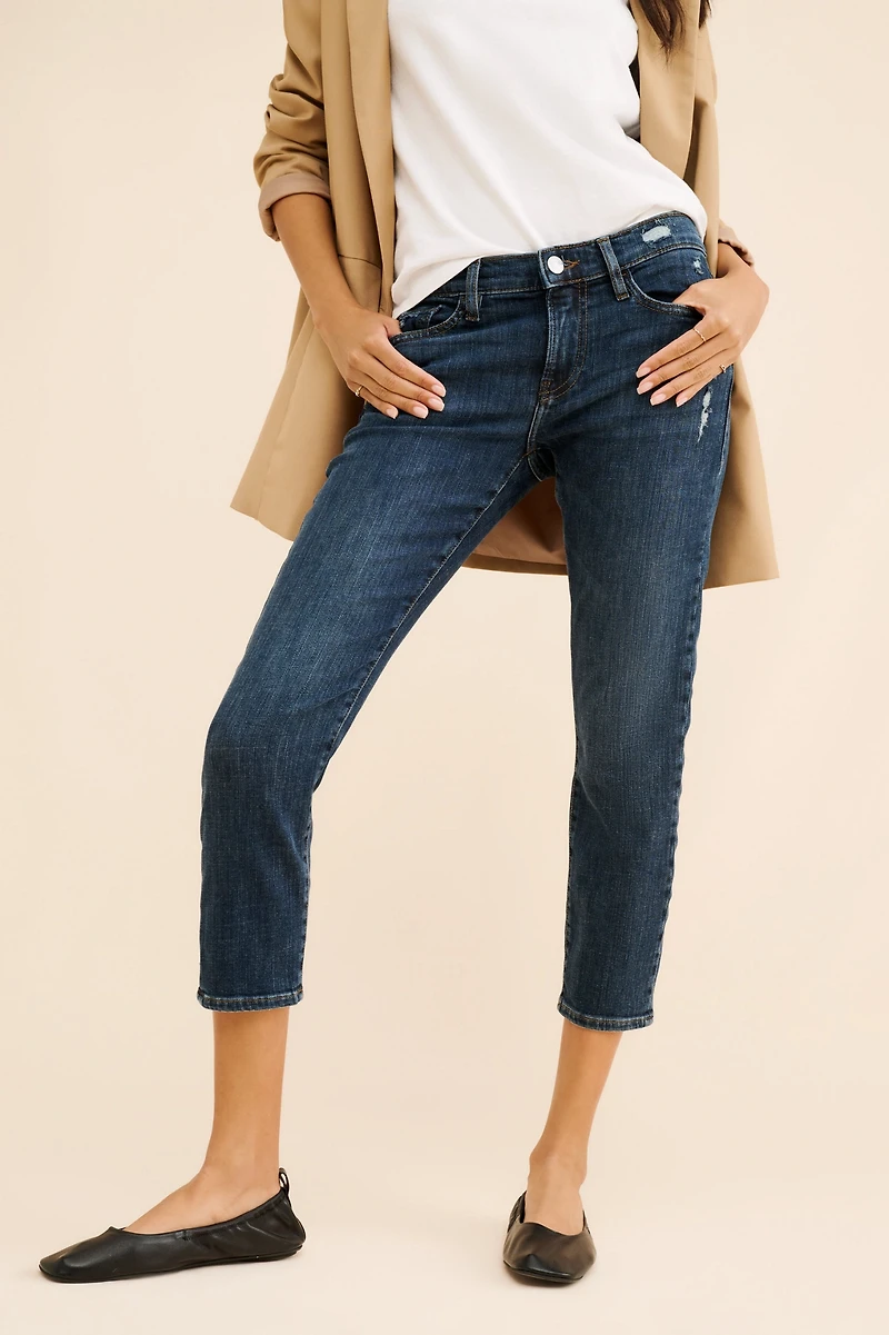 FRAME Le Garcon Crop Jeans