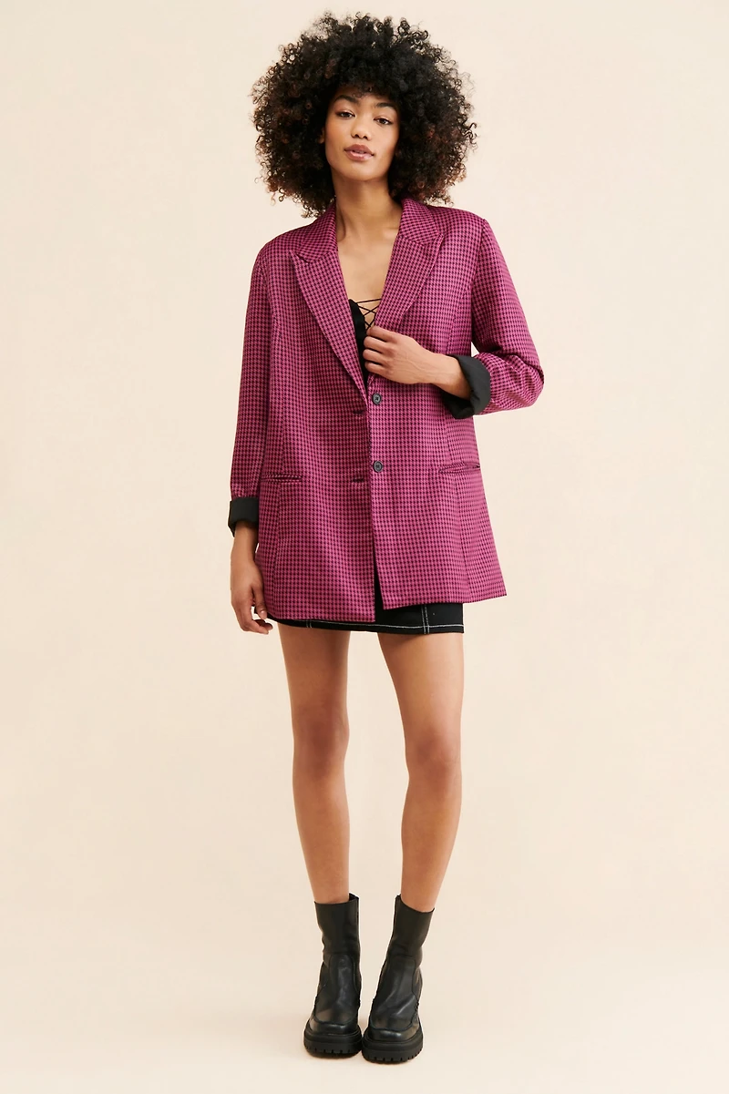 Ichi Ixtrila Printed Blazer