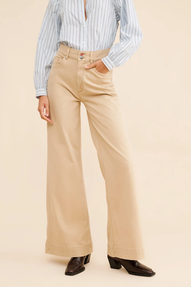 DL1961 Hepburn Extra Wide Leg Jeans