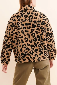 Apparis Tiarra Leopard Teddy Bear Jacket