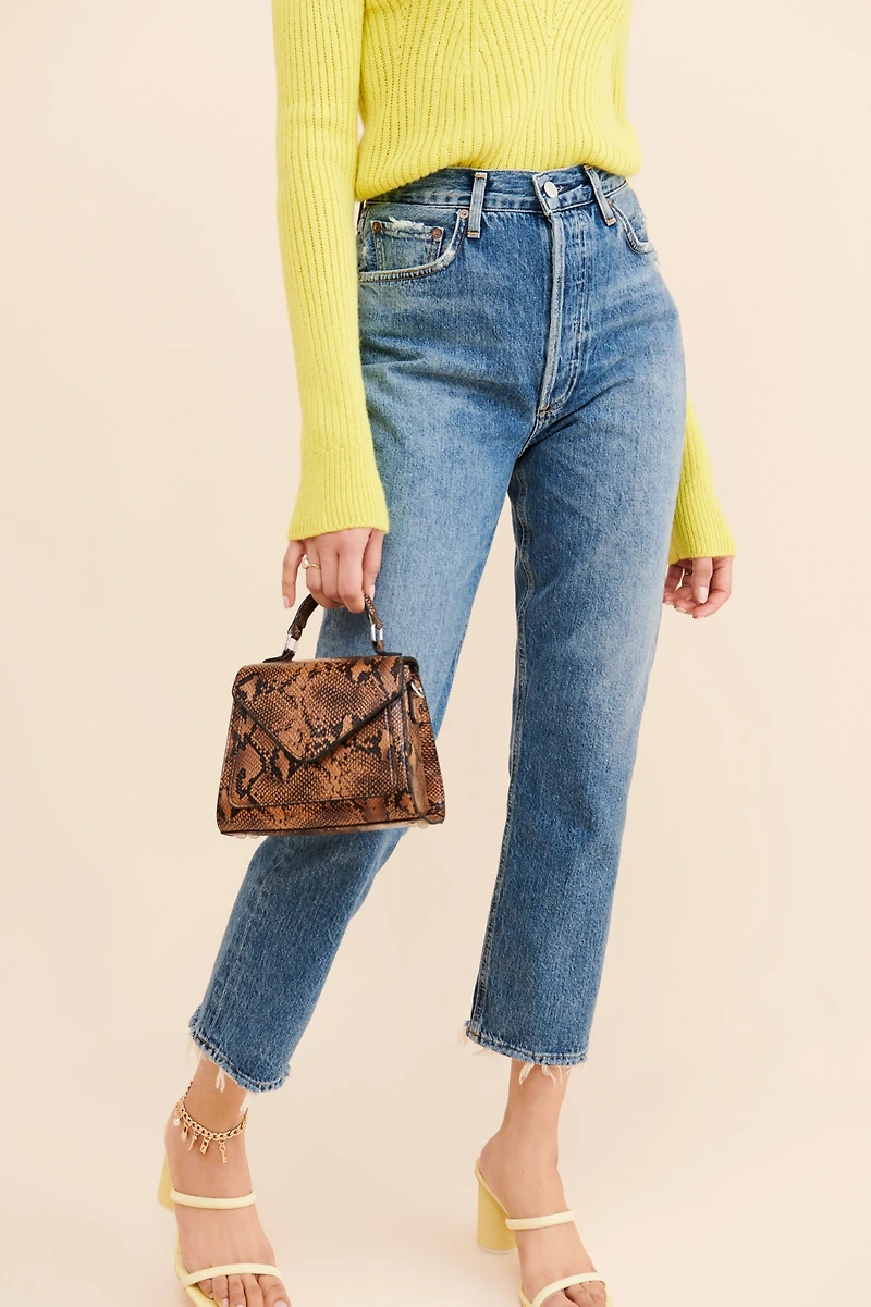 AGOLDE Riley Cropped Slim Straight Jeans