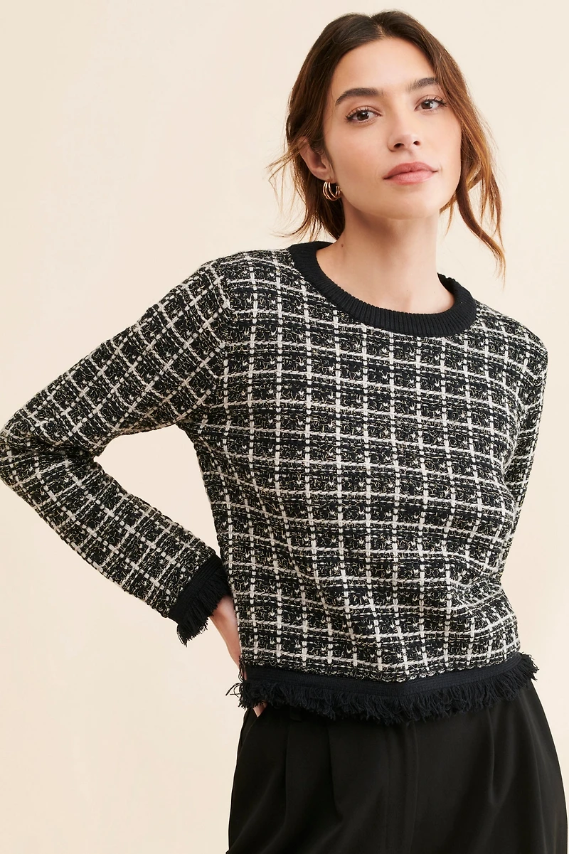 Line + Dot Avalon Tweed Sweater
