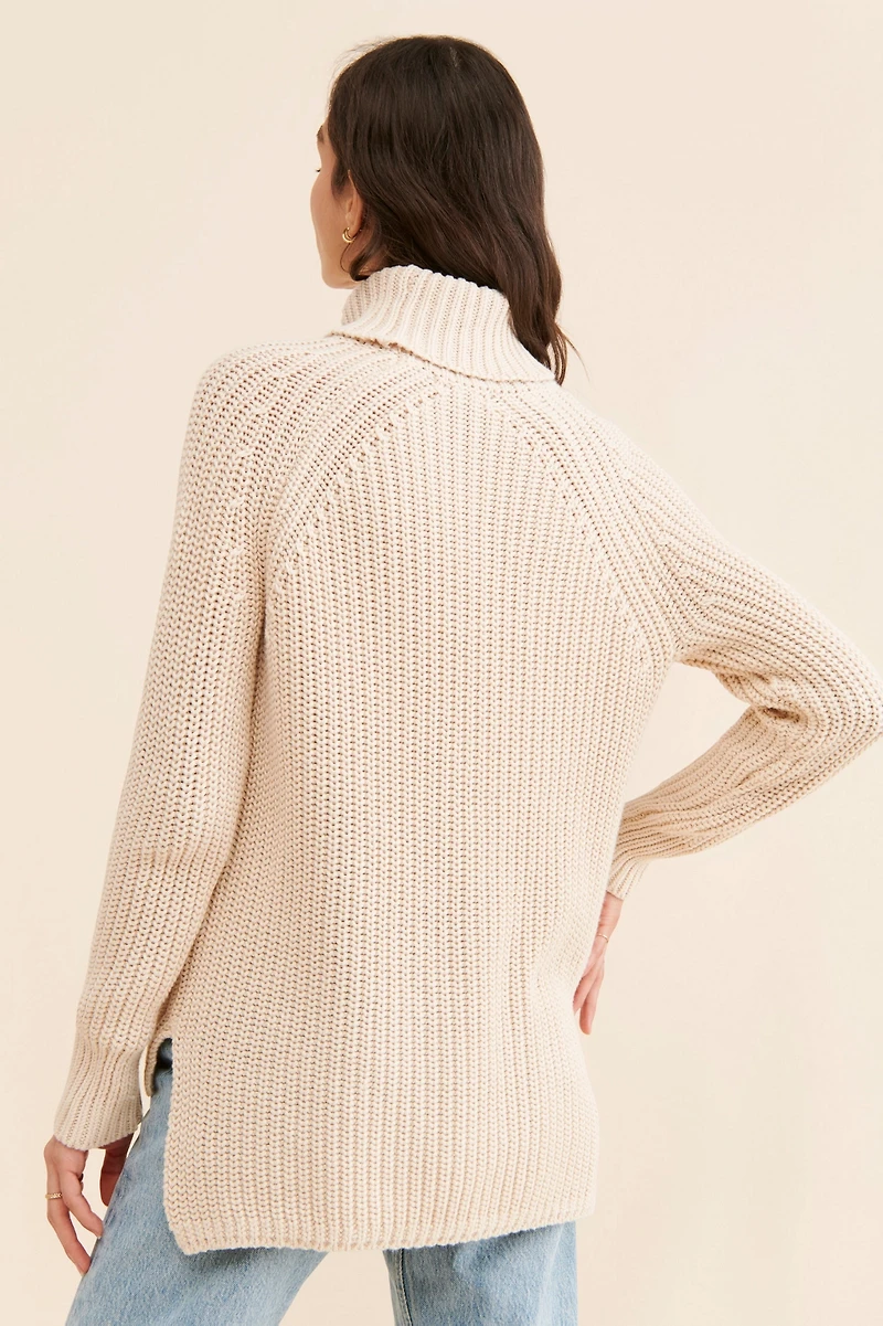 525 Turtleneck Shaker Pullover
