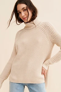 525 Turtleneck Shaker Pullover