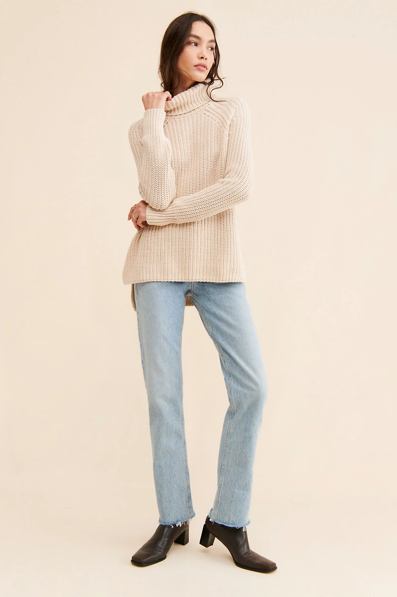 525 Turtleneck Shaker Pullover