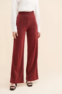 Audette Seventeen Metallic High-Rise Pants