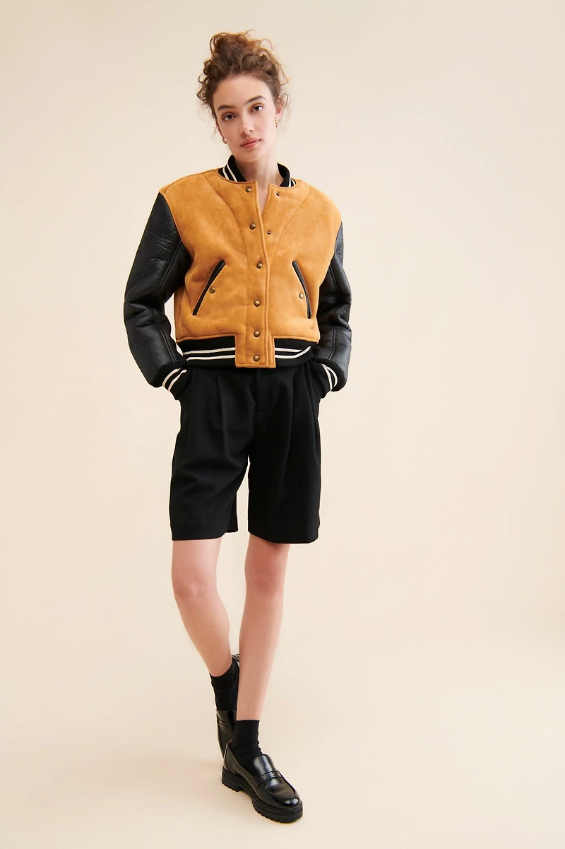 [BLANKNYC] Booksmart Colorblock Bomber
