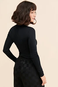 FARM Rio Twist-Front Cutout Bodysuit