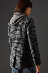Avec Les Filles Double-Breasted Hooded Coat