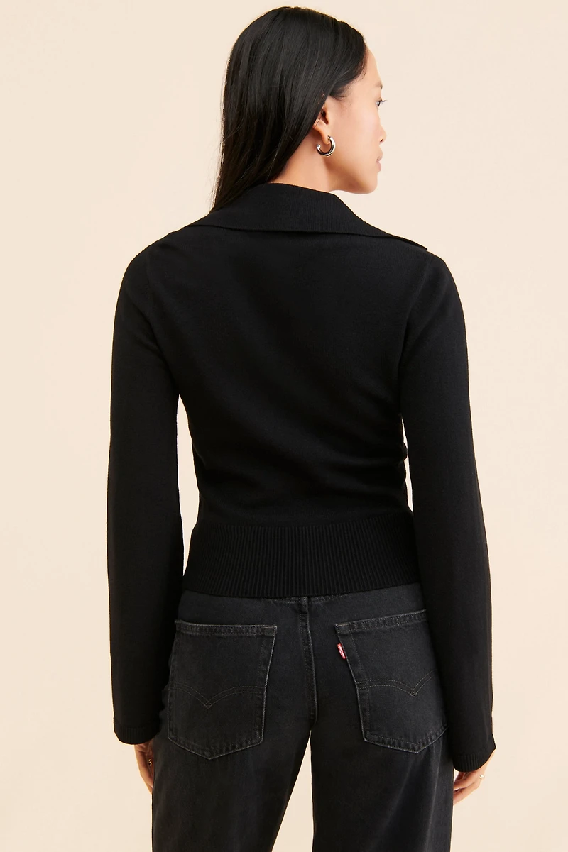 Laundry by Shelli Segal Knit Collared Sweater