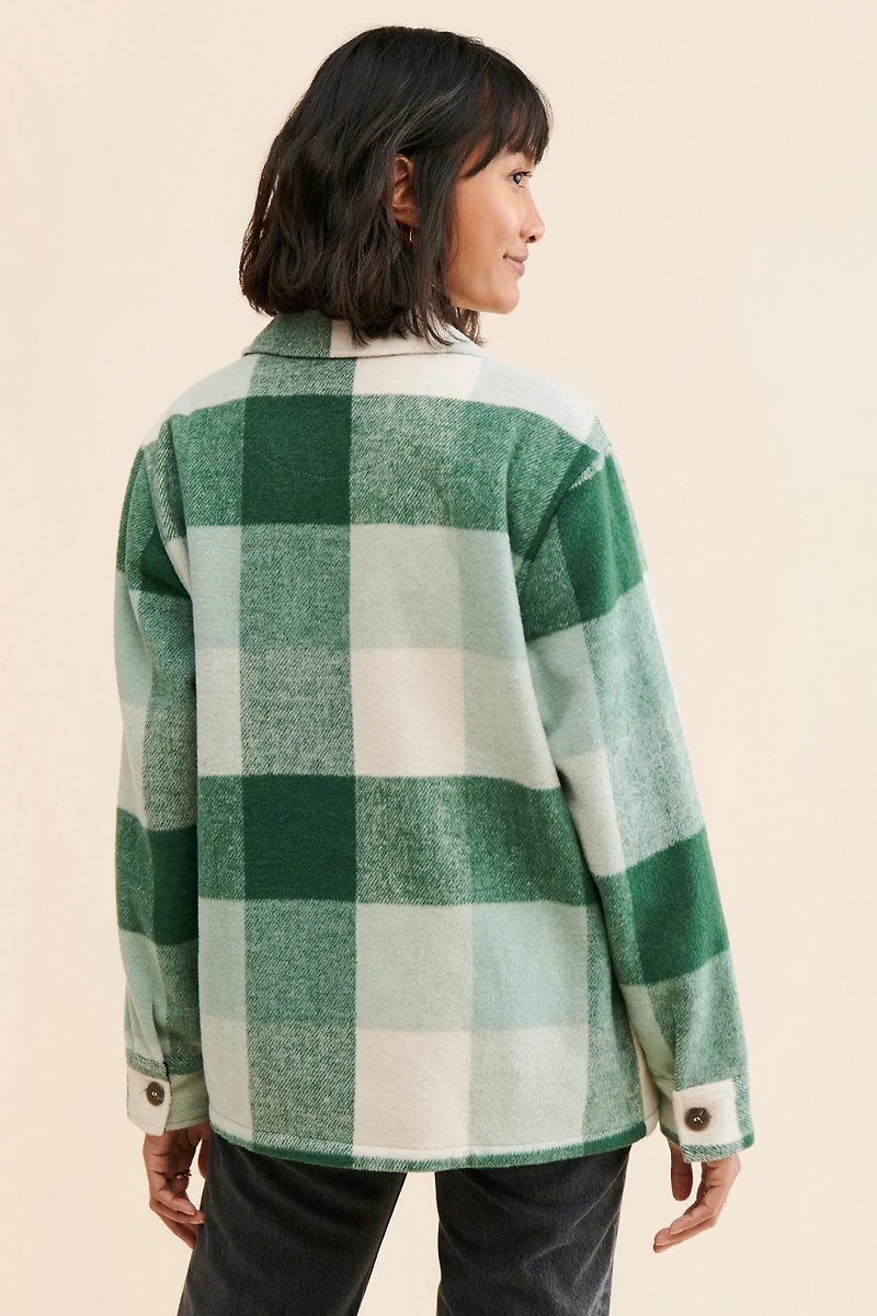 WeWoreWhat Buffalo Plaid Shirt Jacket