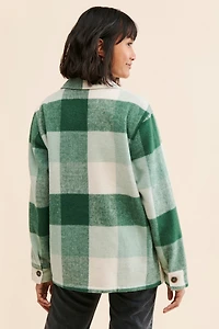 WeWoreWhat Buffalo Plaid Shirt Jacket
