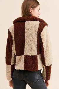 En Saison Colorblock Sherpa Jacket