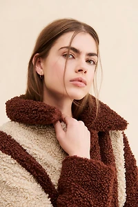 En Saison Colorblock Sherpa Jacket