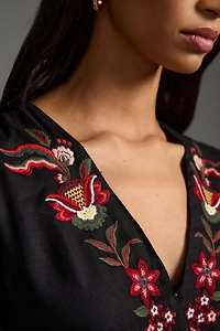 FARM Rio Embroidered Wide Leg Jumpsuit