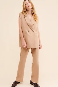 4th & Reckless Williams Sleeveless Oversized Blazer