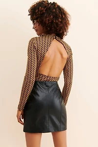 ASTR the Label Capree Open-Back Bodysuit