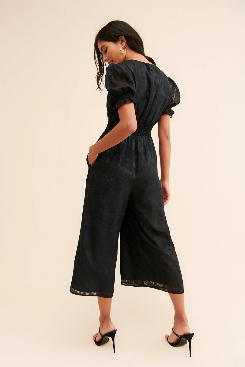 Hutch Burnout Wide Leg Jumpsuit