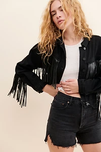 [BLANKNYC] Battle Ship Fringe Jacket