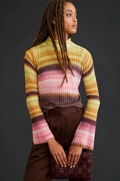 Pilcro Velvet Turtleneck Sweater