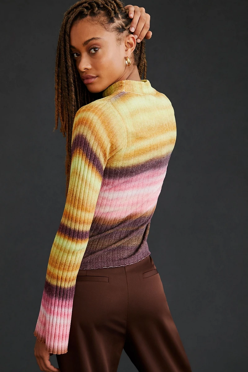 Pilcro Velvet Turtleneck Sweater