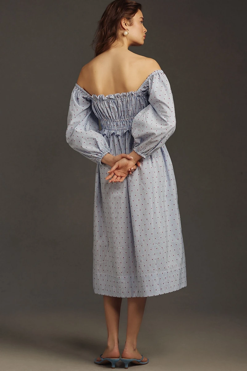 Maeve Smocked Midi Dress