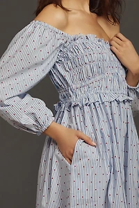 Maeve Smocked Midi Dress