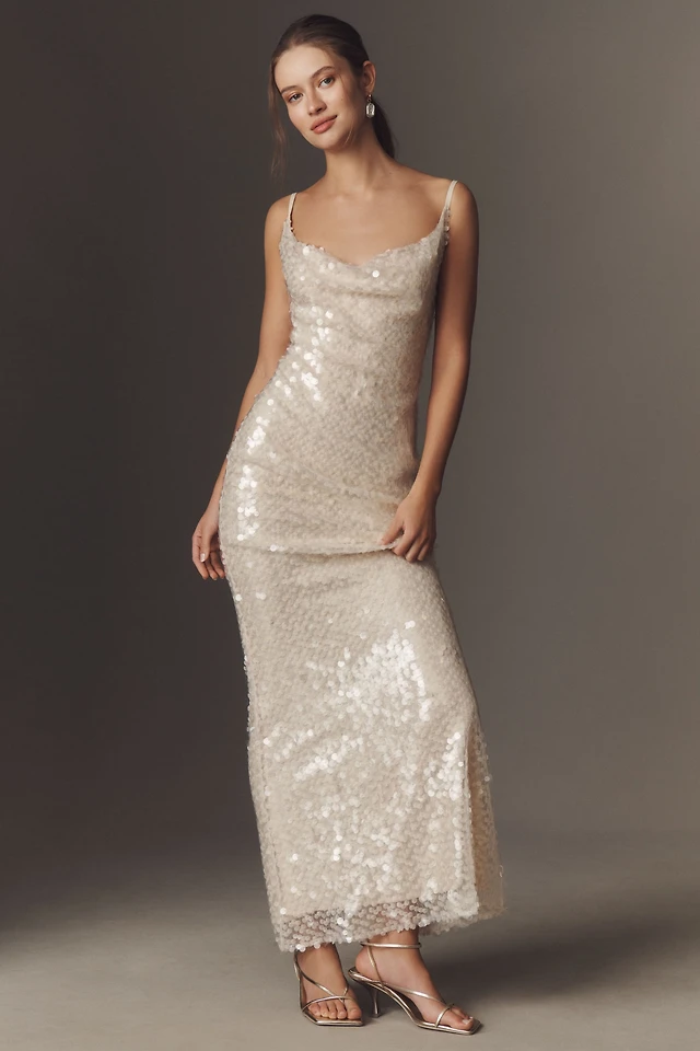 Banana Republic Stretch-Sequin Maxi Dress at MarketFair Shoppes in Princeton, NJ Banana Republic Stretch-Sequin Maxi Dress at MarketFair Shoppes in Princeton, NJ