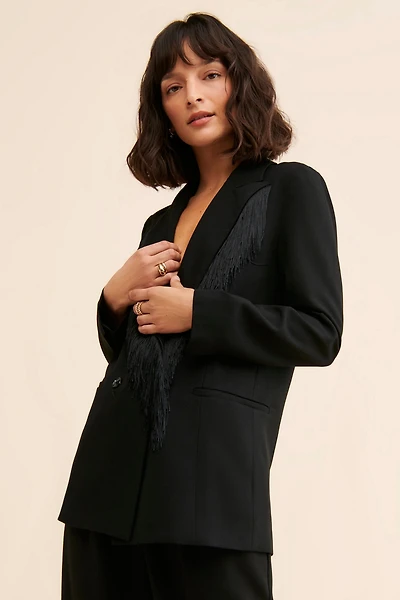 Hutch Double Breasted Fringe Blazer