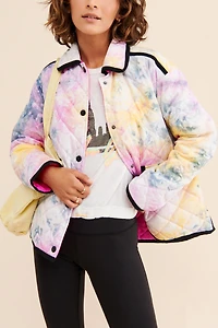 Avec Les Filles Tie-Dye Reversible Quilted Jacket