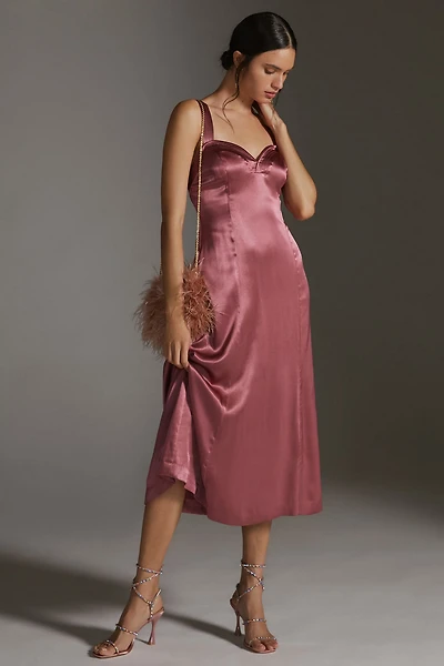 Cross-Back Midi Dress