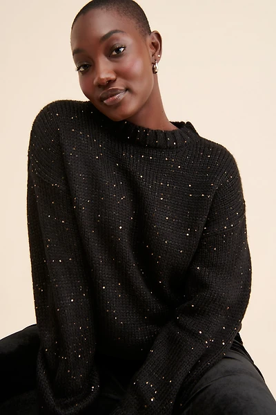 Eloquii Sequin Knit Sweater