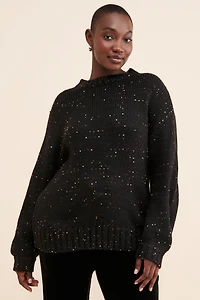 Eloquii Sequin Knit Sweater