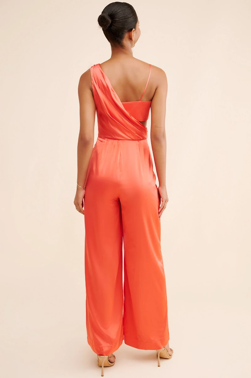 AMUR Blynn Drape Jumpsuit