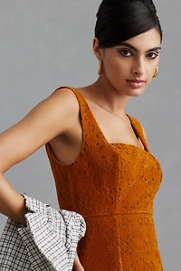 Maeve Faux Suede Shift Mini Dress